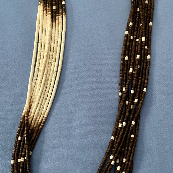 Ramona Byrd 10 Strand Heishi Bead Neckace - Picture 2 of 3